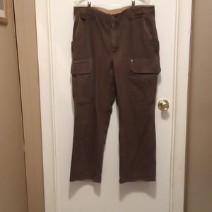 Duluth Trading Co Brown Men's Fire Hose Relaxed Fit Pants - Size 40x32